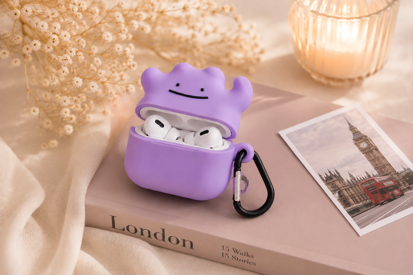 Cute Purple Airpod Case