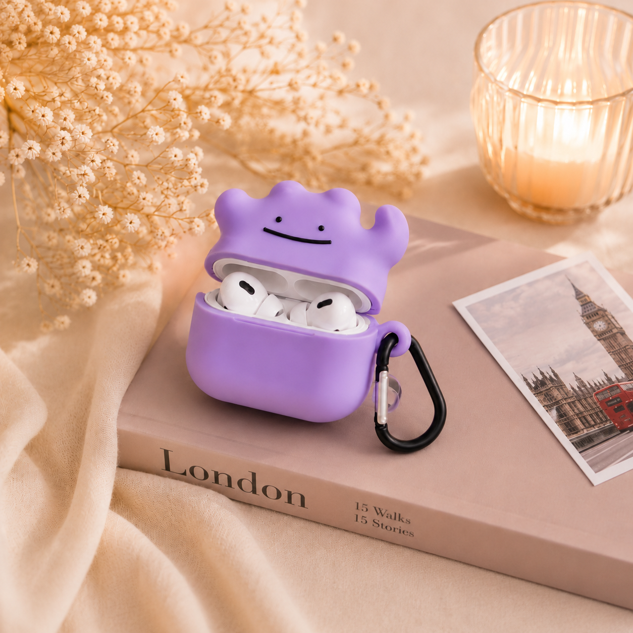 Cute Purple Airpod Case