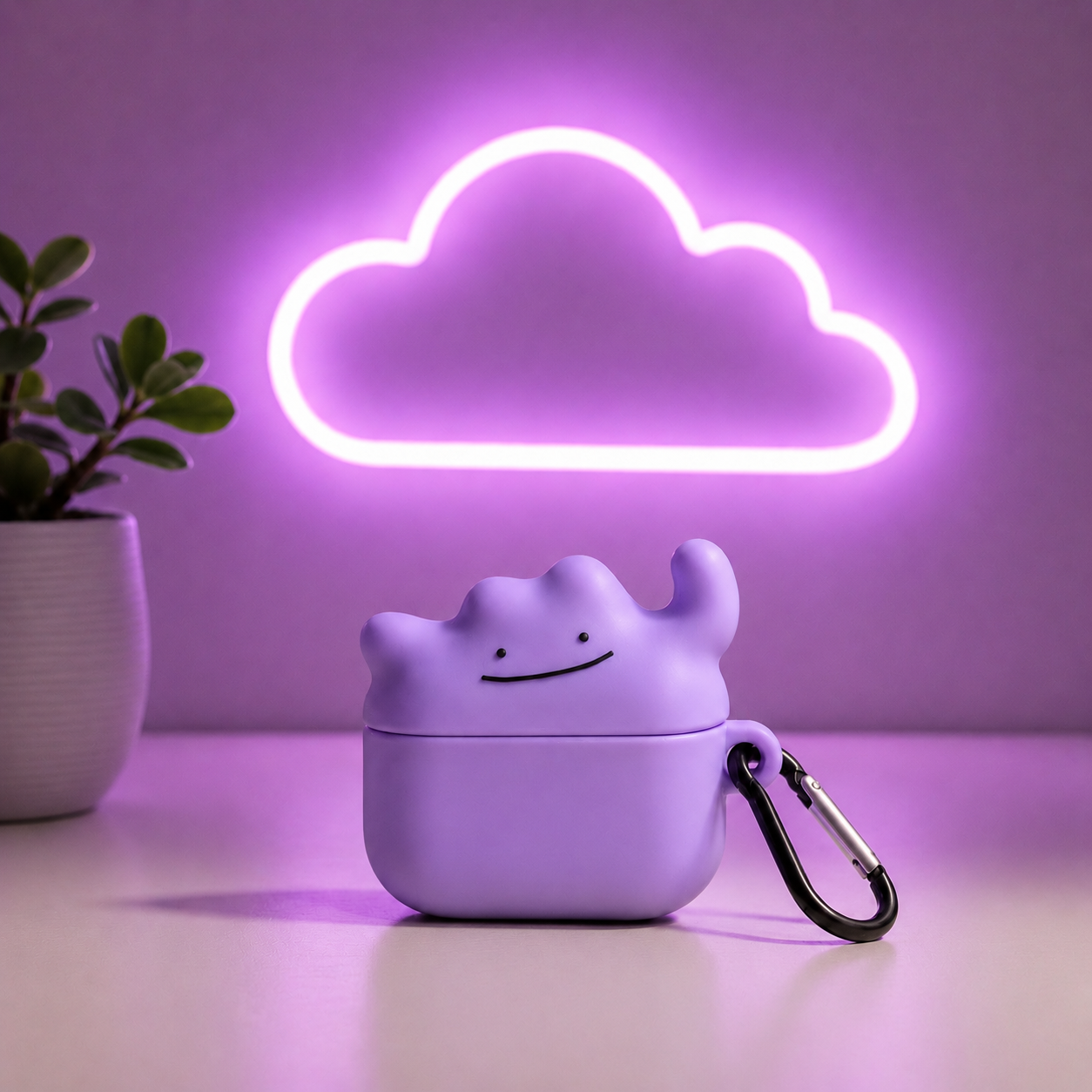Cute Purple Airpod Case